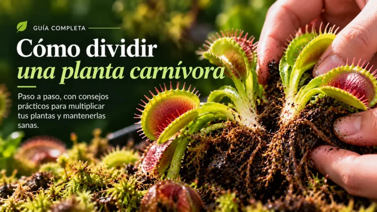 Cómo dividir una planta carnívora paso a paso