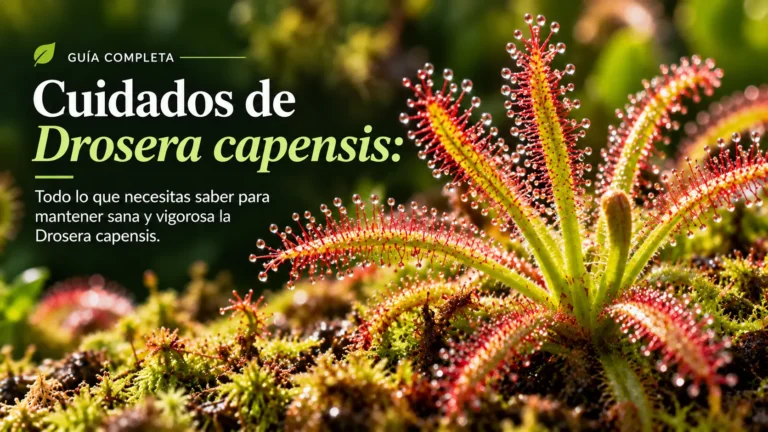 Cuidados de Drosera capensis: guía completa