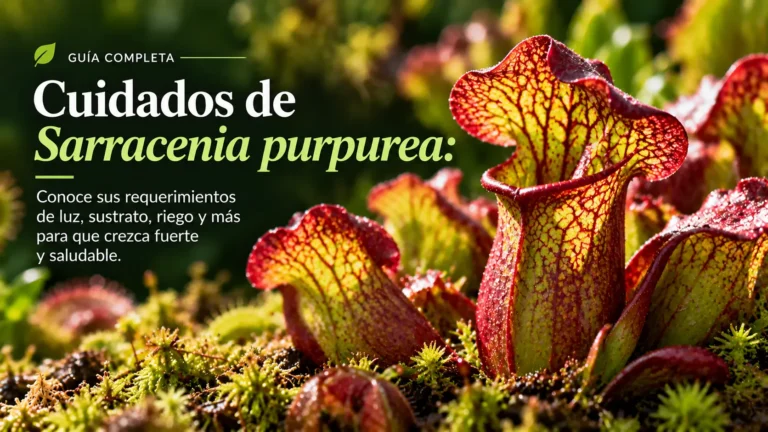 Cuidados de Sarracenia purpurea: guía completa